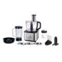 electriQ 10-in-1 1100W Multifunctional Food Processor with Blender in Stainless Steel and Black