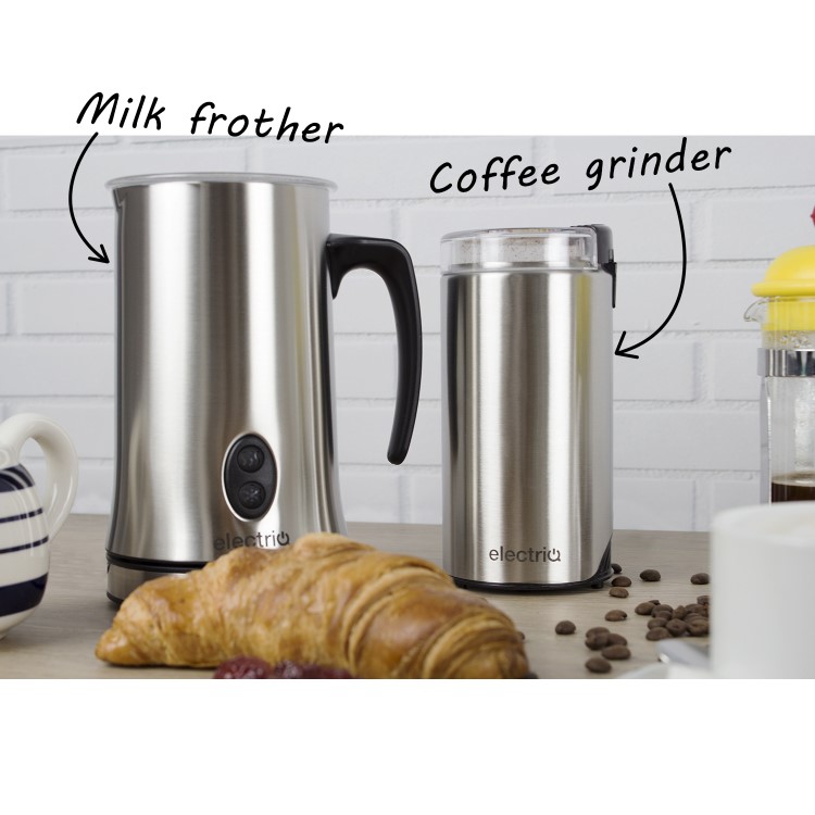 GRADE A1 - electrIQ Coffee Grinder and Milk Frother