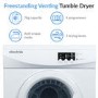 Refurbished electriQ EIQFSTD7 Freestanding Vented 7KG Tumble Dryer White