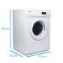 Refurbished electriQ Freestanding 7kg Vented Tumble Dryer - White