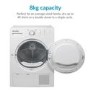 GRADE A2 - electriQ 8kg Freestanding Condenser Tumble Dryer - White