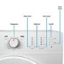 GRADE A2 - electriQ 8kg Freestanding Condenser Tumble Dryer - White