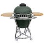 Boss Grill The Egg XL - 22 Inch Ceramic Kamado Style Charcoal Smoker BBQ Grill - In Green