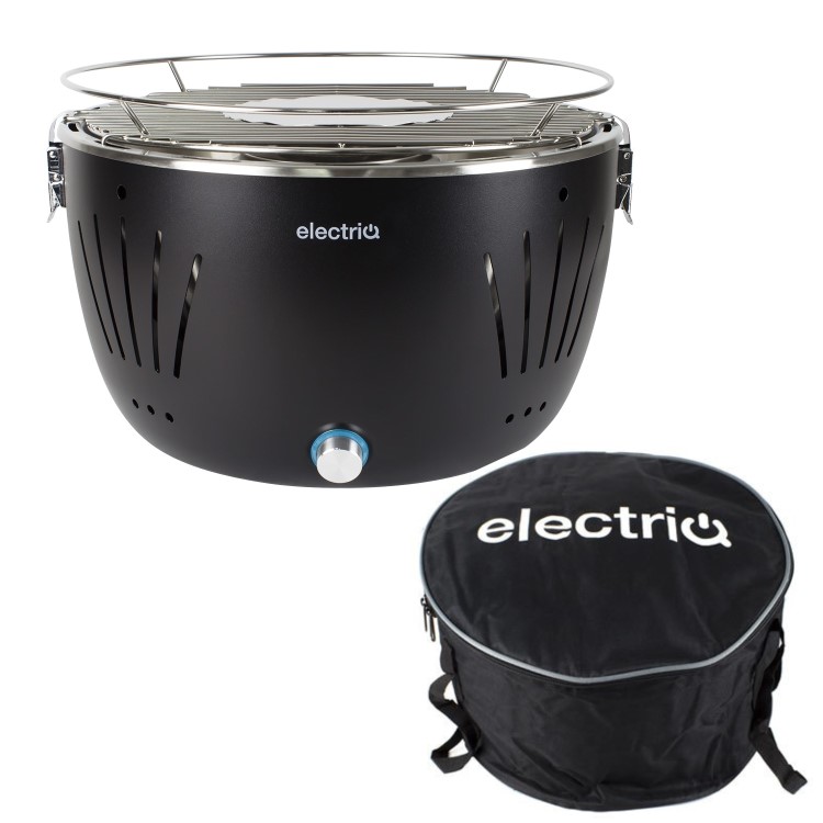Refurbished electriQ EIQGRILLXL Portable Smokeless BBQ XL - Lotus Style with Fan