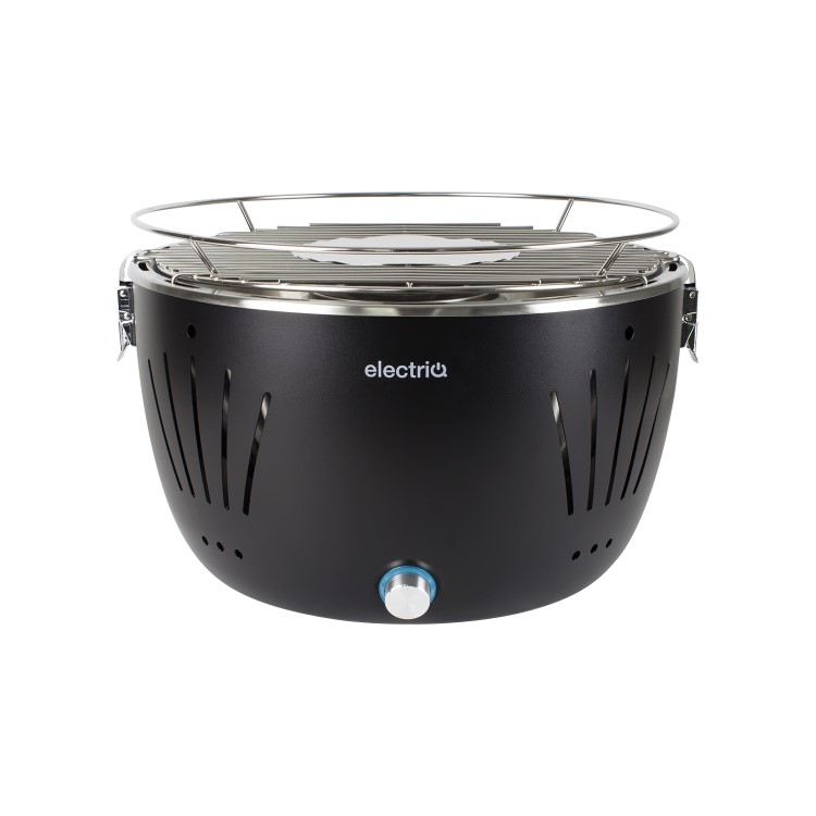 electriQ Portable Smokeless BBQ - Lotus Style with Fan