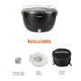 Refurbished electriQ EIQGRILLXL Portable Smokeless BBQ XL - Lotus Style with Fan