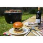 GRADE A1 - Portable Smokeless Charcoal BBQ Lotus Style Grill with Fan - Includes  Zipper Carry Bag and Pizza Pan