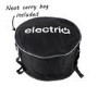 GRADE A1 - Portable Smokeless Charcoal BBQ Lotus Style Grill with Fan - Includes  Zipper Carry Bag and Pizza Pan