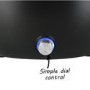 GRADE A1 - Portable Smokeless Charcoal BBQ Lotus Style Grill with Fan - Includes  Zipper Carry Bag and Pizza Pan