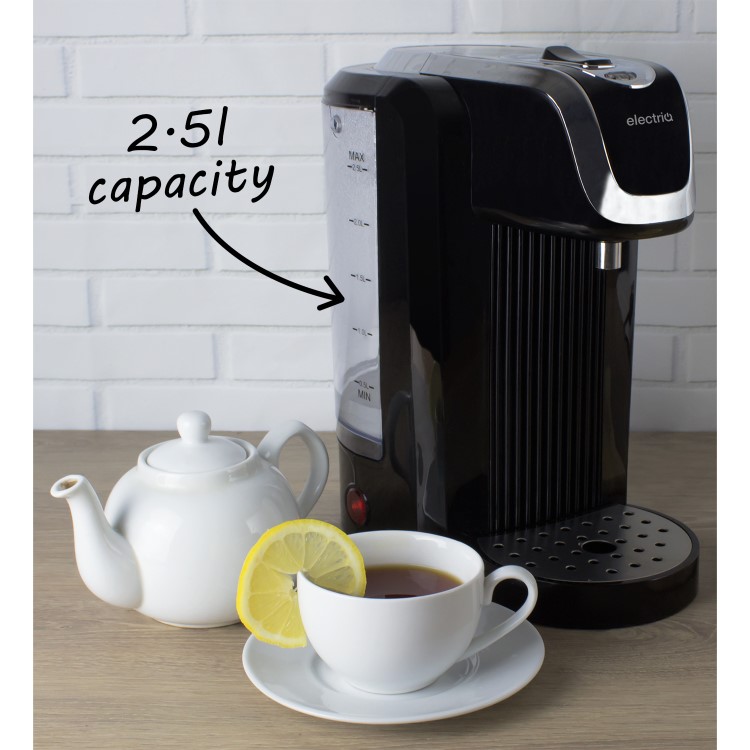 GRADE A2 - electriQ 2.5L Instant Hot Water Dispenser - Black