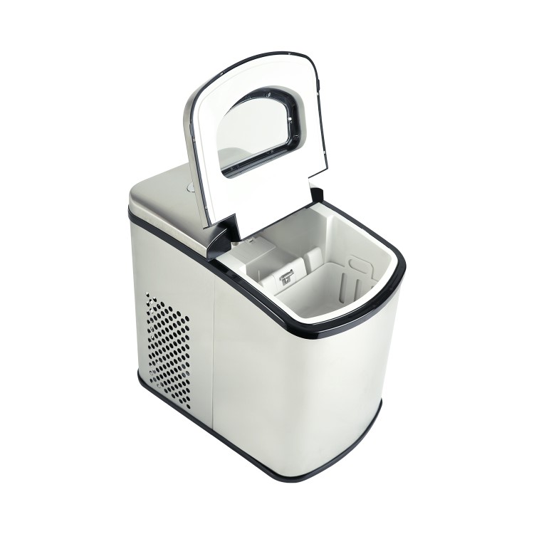 GRADE A2 - electriQ Counter Top Ice Maker in Stainless Steel