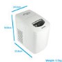 GRADE A1 - electriQ Counter Top Ice Maker in White