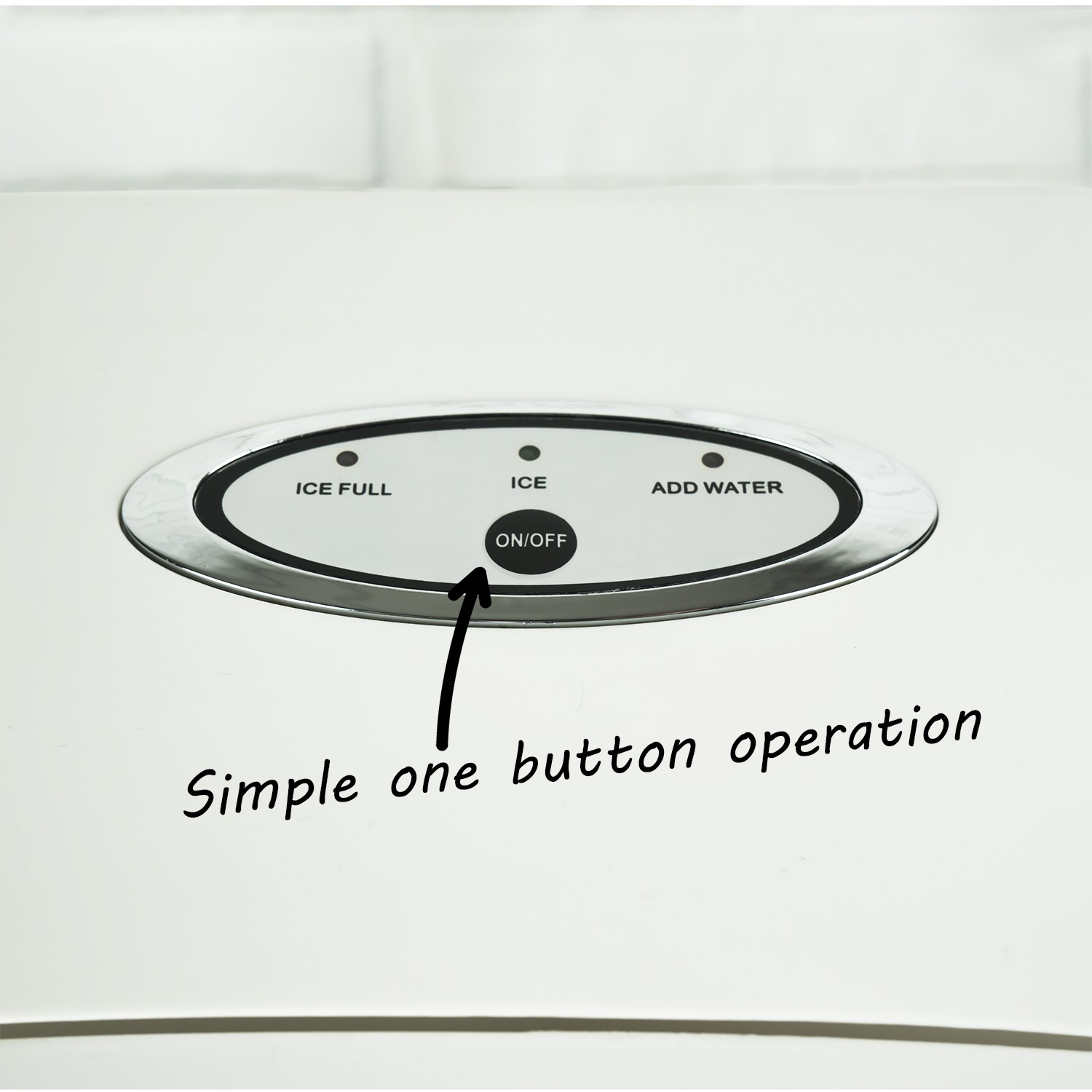 Refurbished electriQ EIQICEMWH Counter Top Ice Maker White A1/EIQICEMWH Appliances Direct