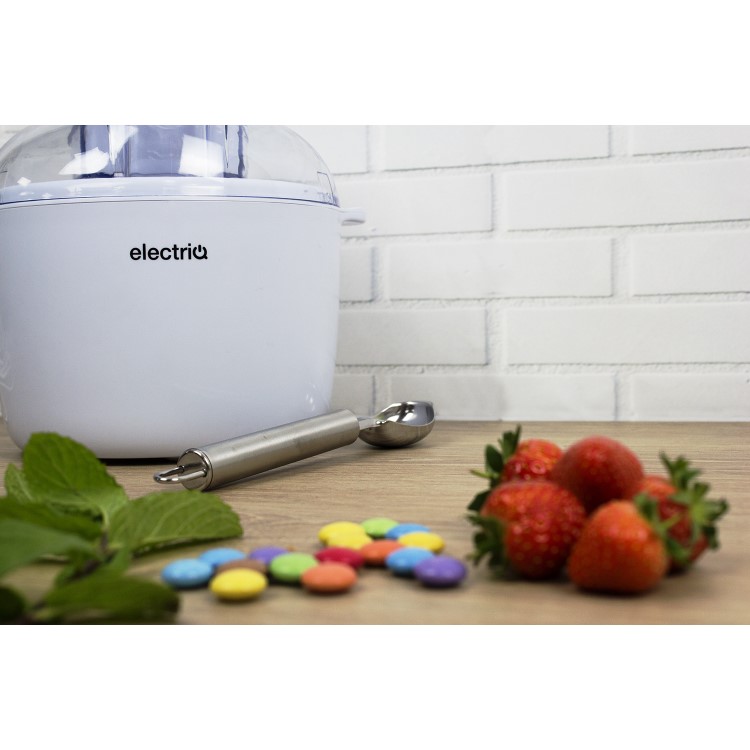 GRADE A1 - electriQ Ice Cream and Sorbet and Frozen Yoghurt Machine 1.8 litre
