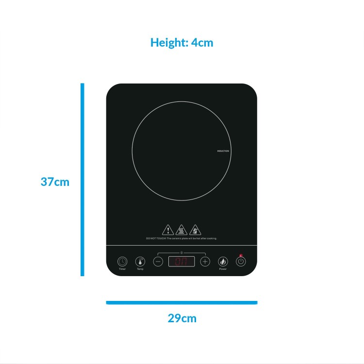 electriQ Single Zone Portable Induction Hob
