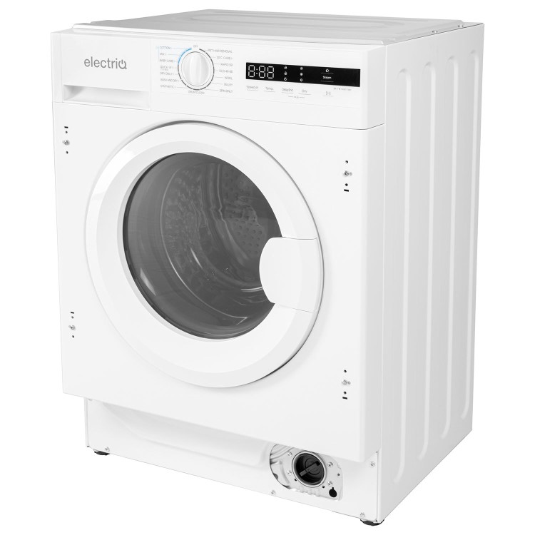 electriQ 8kg Wash 6kg Dry 1400rpm Integrated Washer Dryer - White
