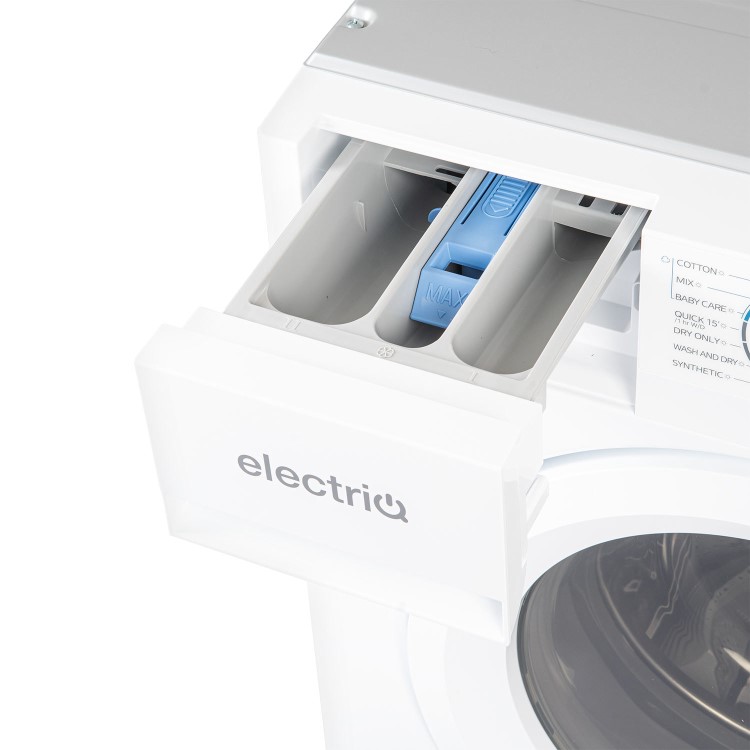 electriQ 8kg Wash 6kg Dry 1400rpm Integrated Washer Dryer - White
