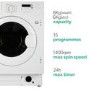 Refurbished electriQ EIQINTWD148 Integrated 8/6KG 1400 Spin Washer Dryer