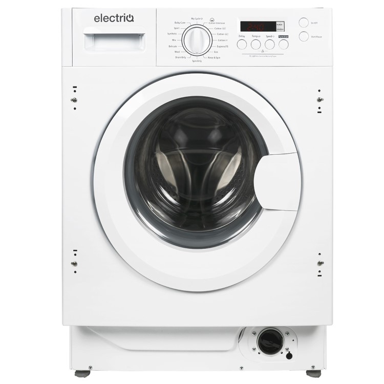 Refurbished electriQ EIQINTWM149 Integrated 9KG 1400 Spin Washing Machine White