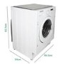 electriQ 9kg 1400rpm Integrated Washing Machine - White