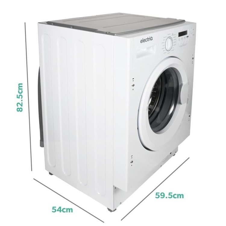 electriQ 9kg 1400rpm Integrated Washing Machine - White
