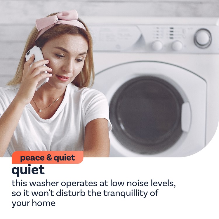 electriQ 9kg 1400rpm Integrated Washing Machine - White