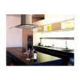 electriQ 90cm Curved Glass Island Cooker Hood Stainless Steel -  5 Year warranty