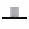 GRADE A1 - electriQ 90cm Wall Mounted Chimney Hood with LED Light Plate