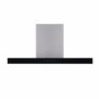 GRADE A1 - electriQ 90cm Wall Mounted Chimney Hood with LED Light Plate