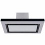 GRADE A1 - electriQ 90cm Wall Mounted Chimney Hood with LED Light Plate