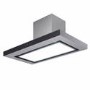 GRADE A1 - electriQ 90cm Wall Mounted Chimney Hood with LED Light Plate