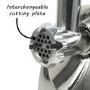 Refurbished electriQ Electric Meat Grinder 1800W with 3 Attachments Stainless Steel