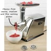 Refurbished electriQ Electric Meat Grinder 1800W with 3 Attachments Stainless Steel