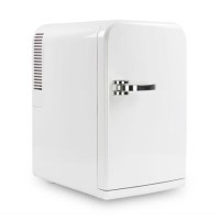 GRADE A3 - electriQ 15L Hot and Cold Portable Mini Fridge with 12V and UK Mains Plug - White