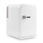 GRADE A3 - electriQ 15L Hot and Cold Portable Mini Fridge with 12V and UK Mains Plug - White