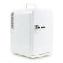 electriQ 15L Hot and Cold Portable Mini Fridge with 12V Car Adapter  - White 