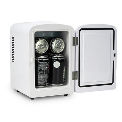 electriQ 4 Litre Hot and Cold Portable Mini Fridge- White