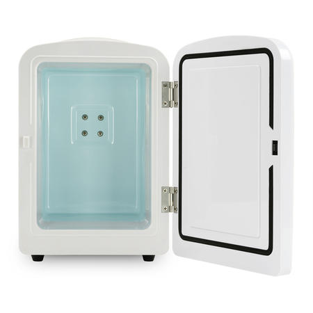 electriQ 4L Hot and Cold Portable Mini Fridge with 12V Car Adapter - White 