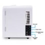 electriQ 4L Hot and Cold Portable Mini Fridge with 12V Car Adapter - White 