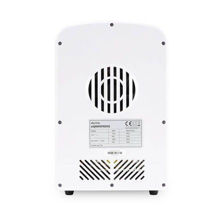 electriQ 4L Hot and Cold Portable Mini Fridge with 12V Car Adapter - White 