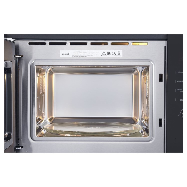 electriQ 25L 900W Built-In Microwave Oven - Black