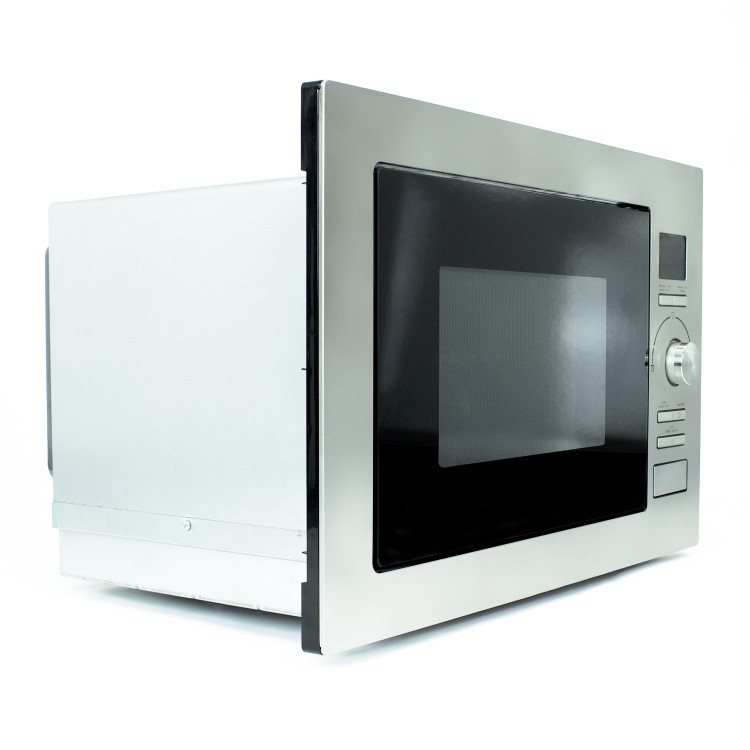 GRADE A1 - ElectrIQ 25L Frameless Built-in digital Combination Microwave in Stainless Steel