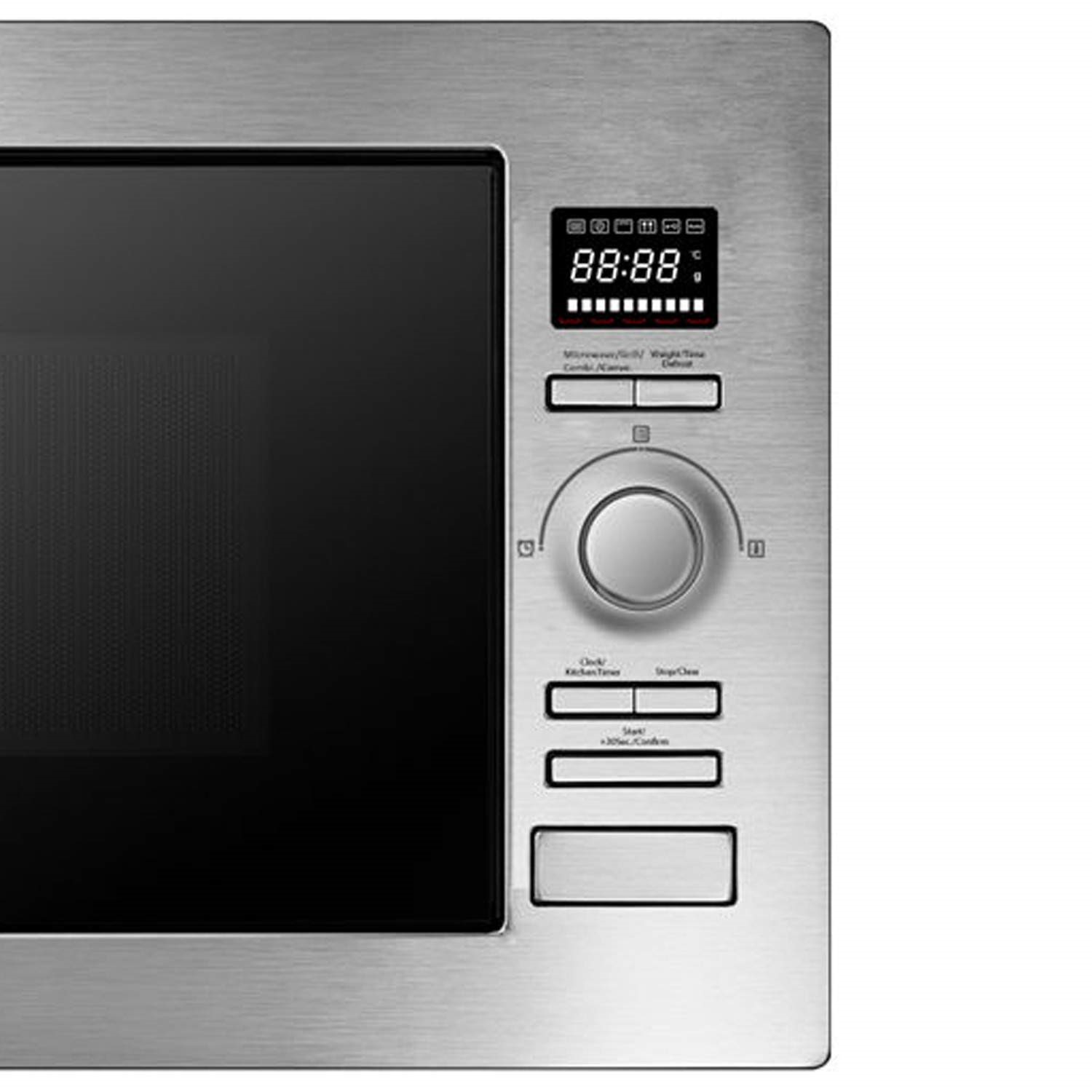 GRADE A1 ElectriQ 25L Frameless Builtin digital combi Microwave in
