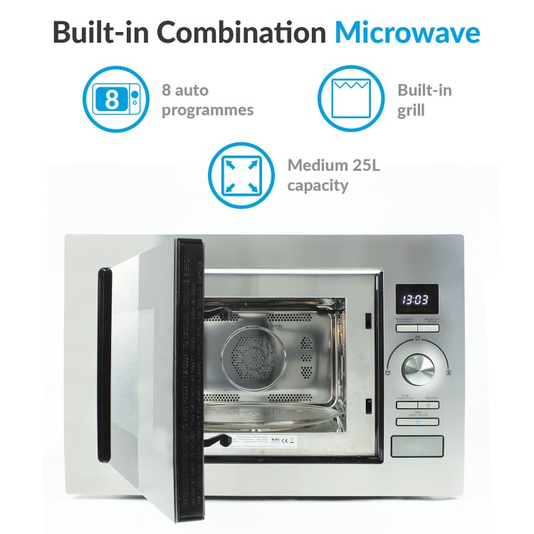 electriQ Built-In Combination Microwave - Stainless Steel