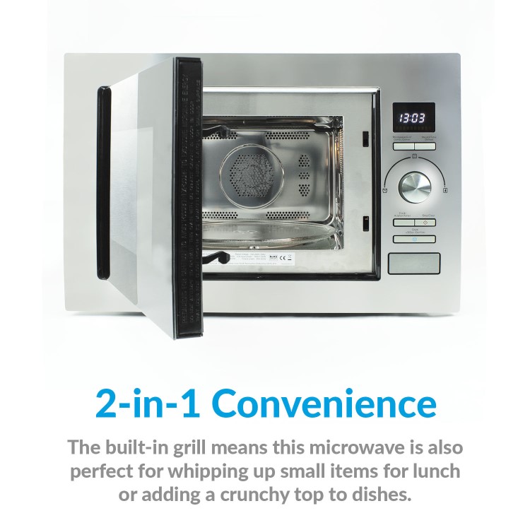 electriQ Built-In Combination Microwave - Stainless Steel