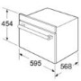 GRADE A3  - ElectriQ 44L Built-In Combination Microwave Oven