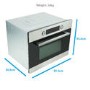 ElectriQ 44 litre Built-In Combination Microwave Oven in Stainless Steel