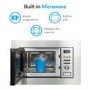 Refurbished electriQ EIQMOGBI20 Built In 20L with Grill 800W Microwave Stainless Steel
