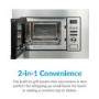 Refurbished electriQ EIQMOGBI20 Built In 20L with Grill 800W Microwave Stainless Steel