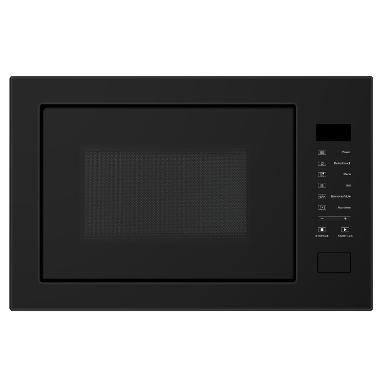 electriQ 25L Built-In Microwave with Grill - Black